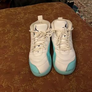 Air Jordan 12 Retro PS ‘Light Aqua’ White/Light Aqua-Black 510816-100 size y3